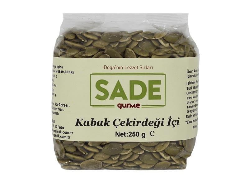 Sade Organic Pumpkin Seeds 250 g - Turkey Origin
