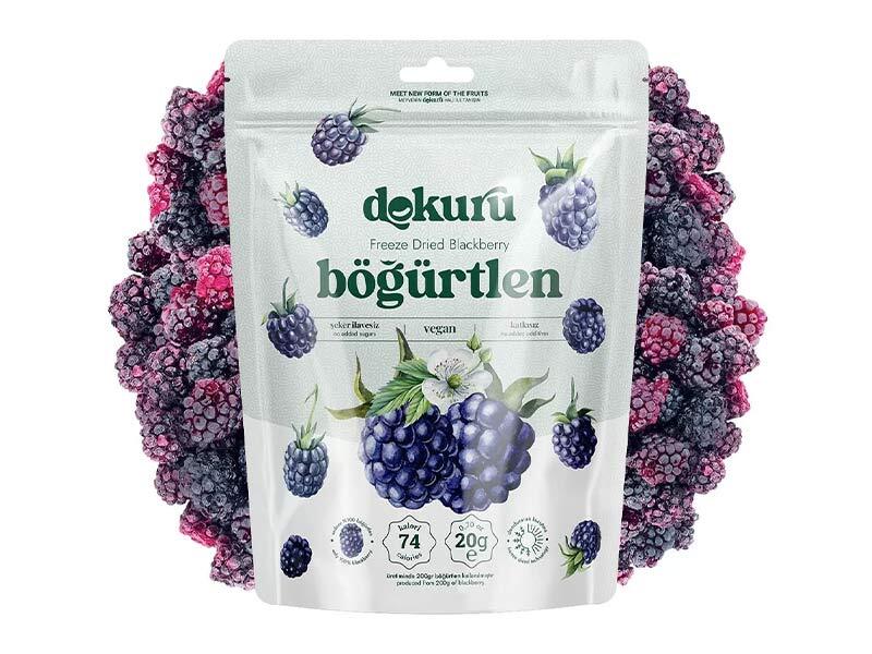 Dokuru Freeze-Dried Cranberry Chips 20g - 100% Natural, No Added Sugar, Made in Turkey