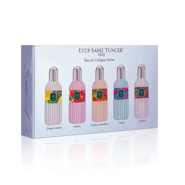 Eyup Sabri Tuncer Mini Fragrance Collection Set – 5 x 16 ml Travel-Size Colognes (Tobacco, Amber & More)