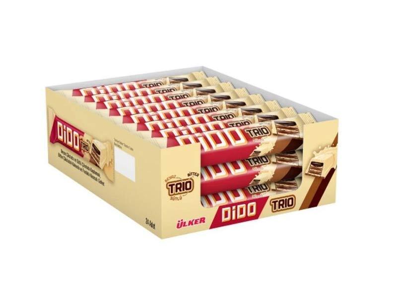 Ulker Dido Trio White & Milk Chocolate Wafer Bar 36.5 g