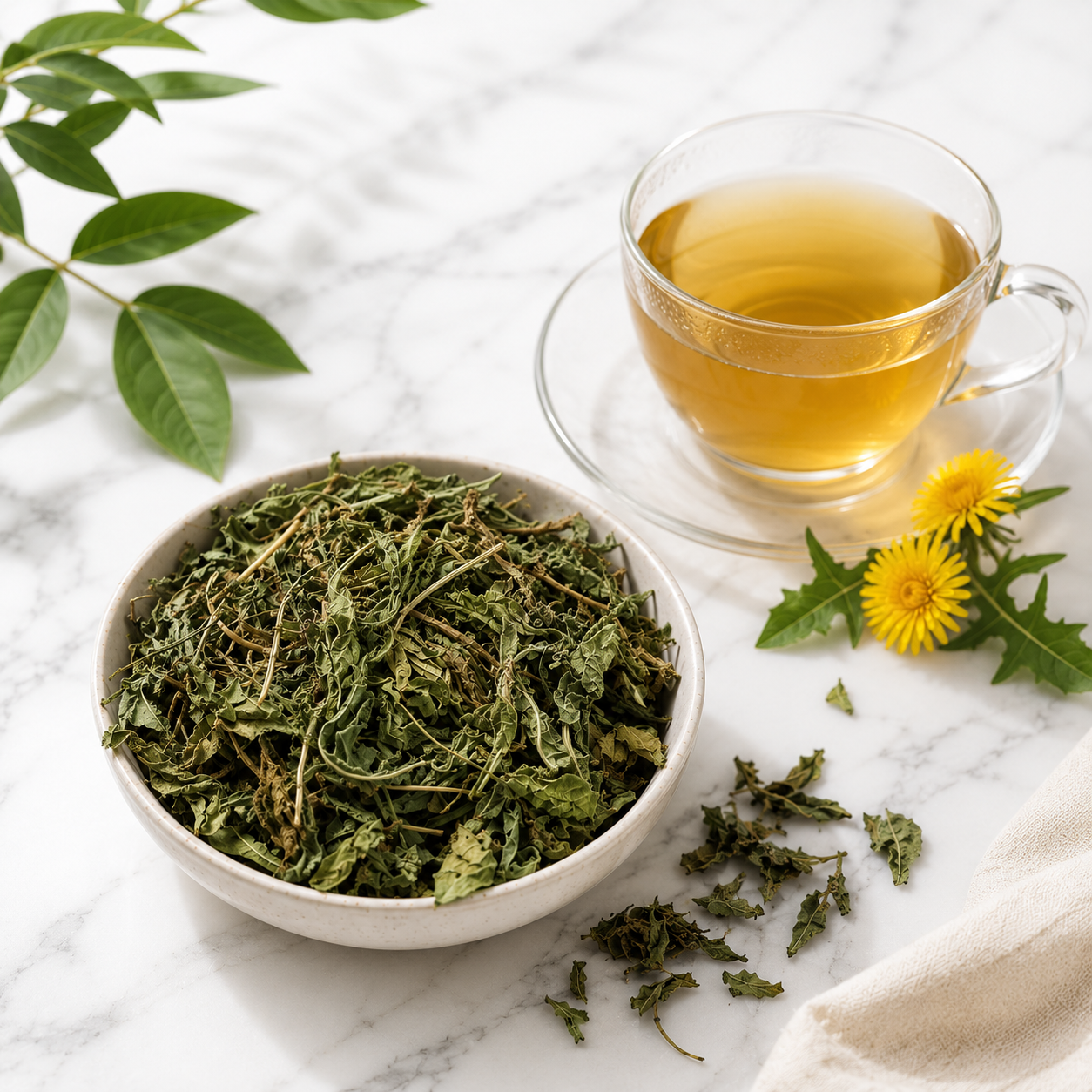 Dandelion Herbal Tea, Dried Leaves & Roots, Natural Caffeine-Free Infusion