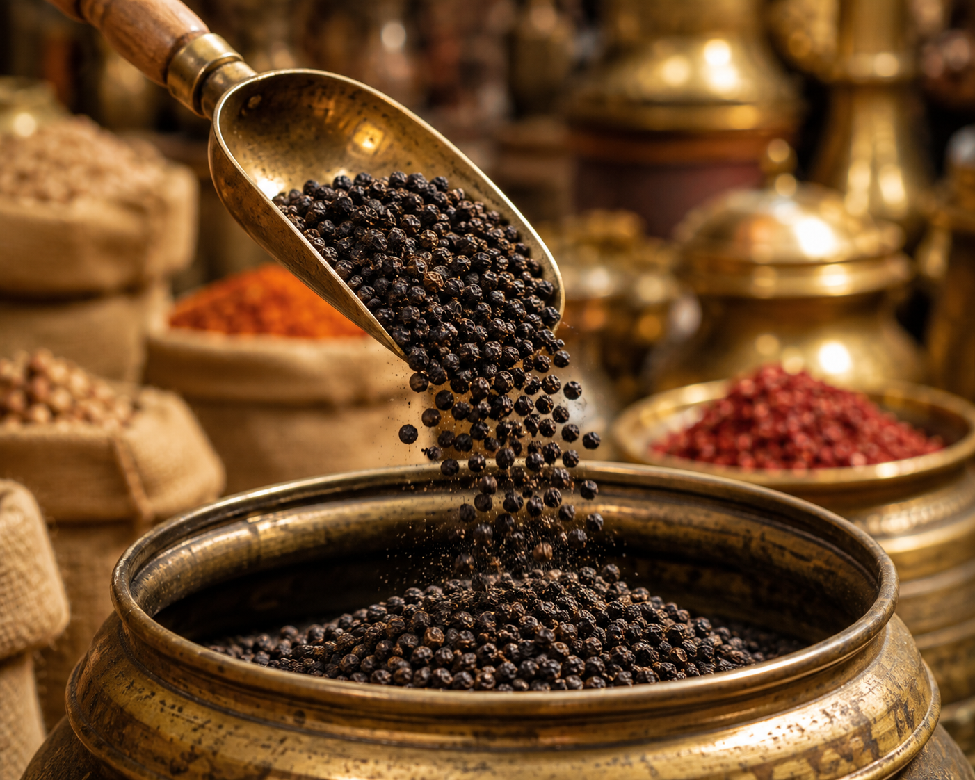 Grade A Whole Black Peppercorns, 100% Natural Whole Pepper - 200g