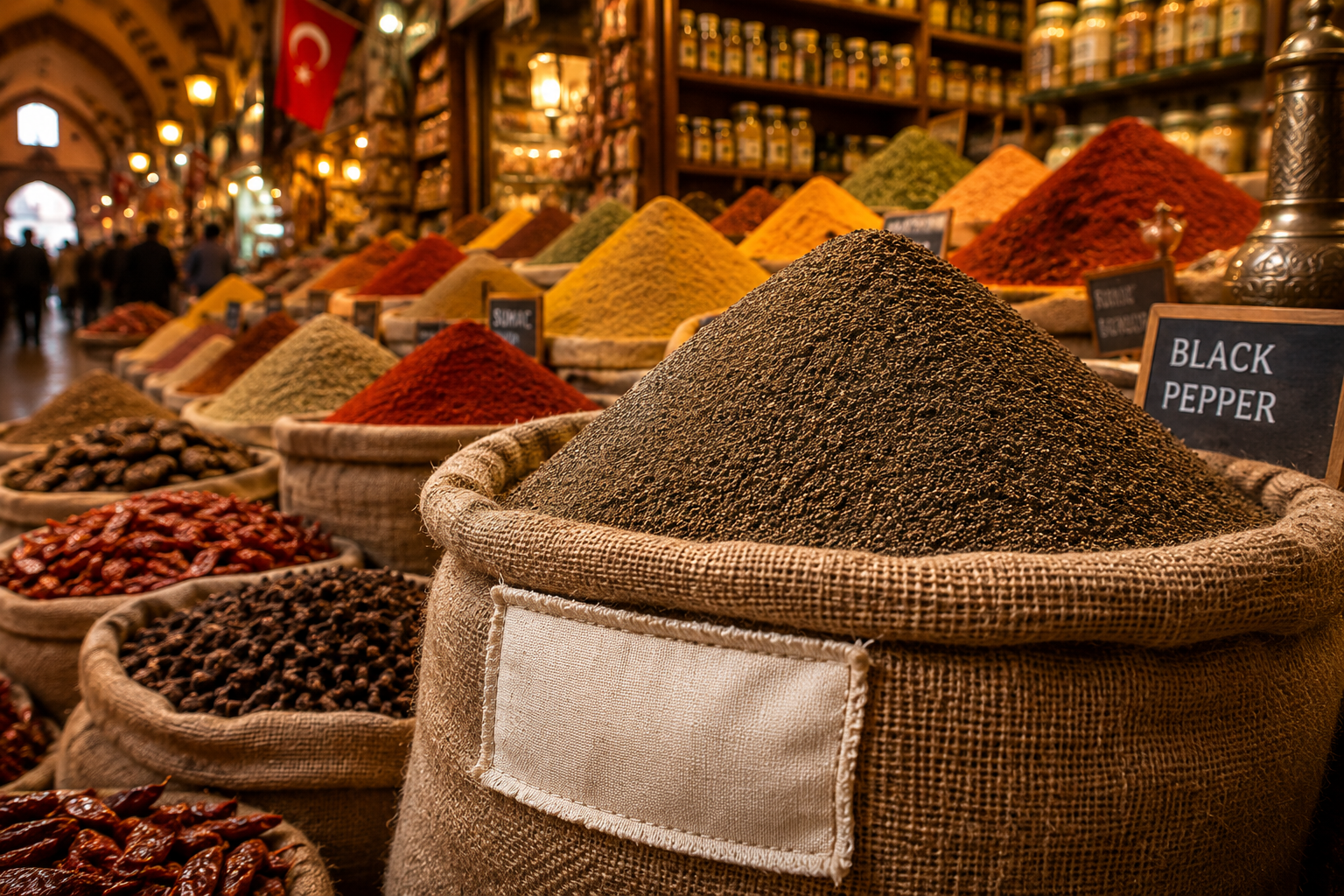 Turkish Ground Black Pepper - First Grade - 100% Natural - 200g