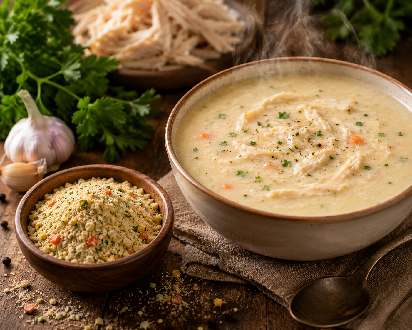 شوربة دجاج كريمية سريعة التحضير من كنور - 60 جم