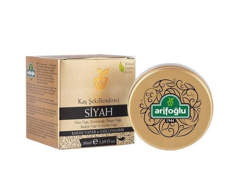 Arif Oglu Black Eyebrow Shaper with Herbal Oils – Defined, Fuller-Looking Brows