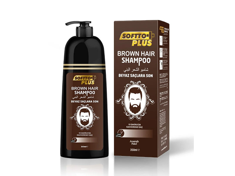 Softto Plus Brown Hair Shampoo 350 ml