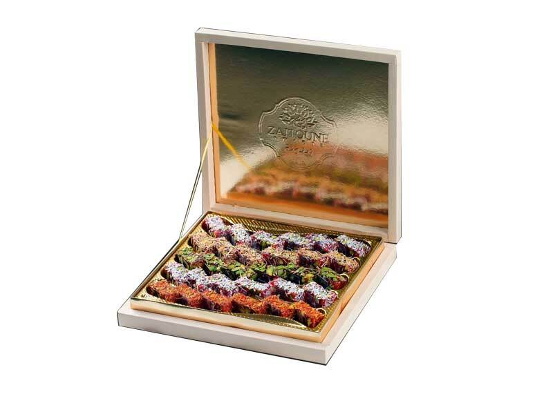 Zaytouna Premium Assorted Turkish Delight Box - Rose, Mint, Citrus & Pomegranate