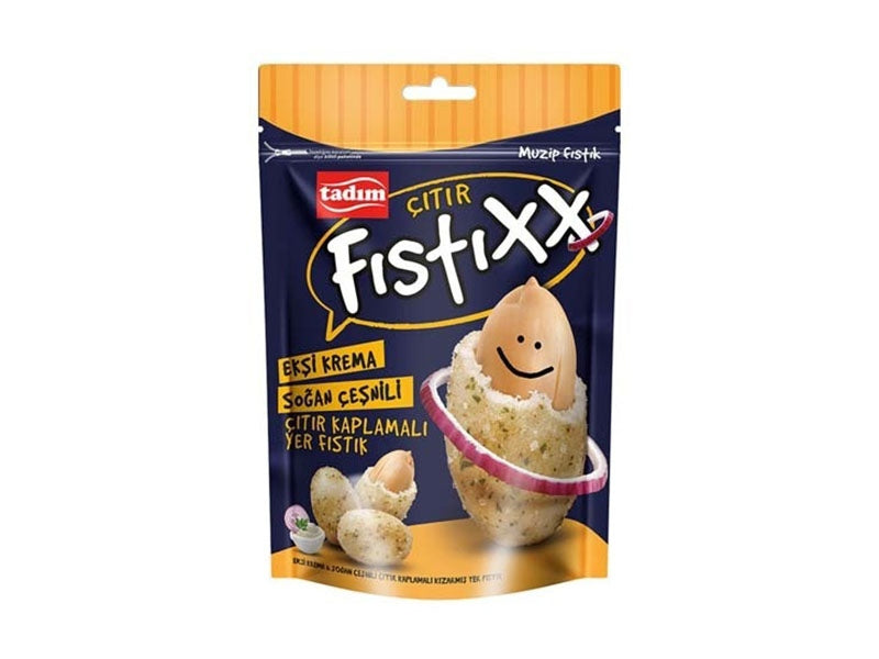 Tadim Fistikxx Sour Cream & Onion Crispy Coated Peanuts 140 g