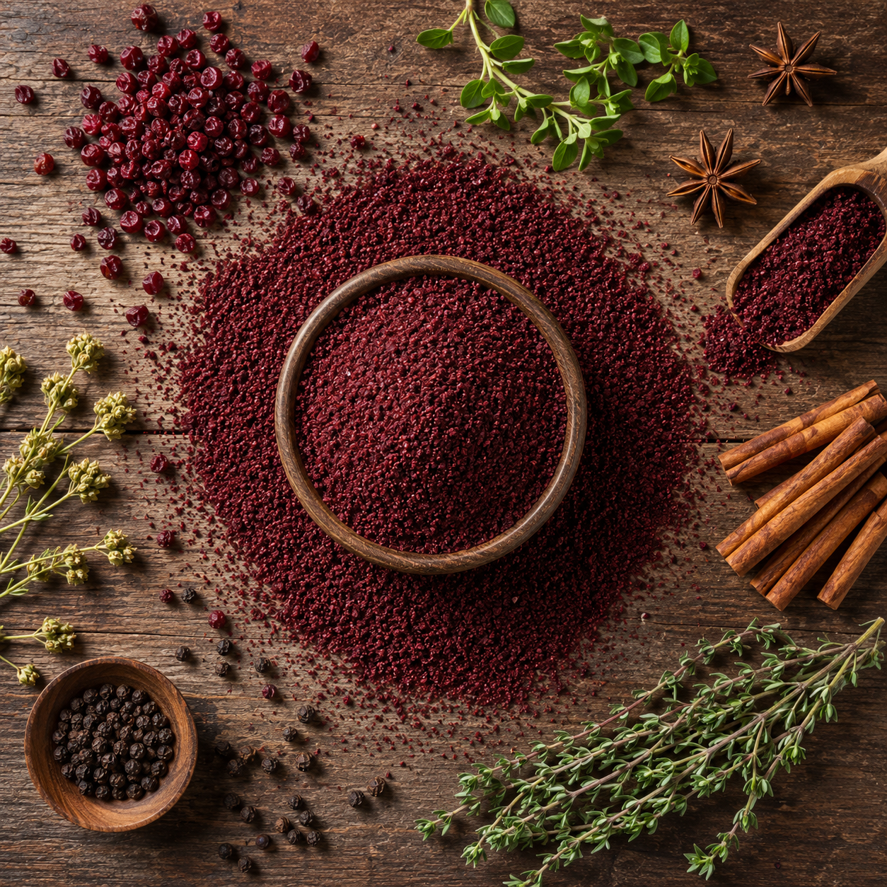 Turkish Natural Sumac Spice - 100% Pure Ground Sumac - 200g