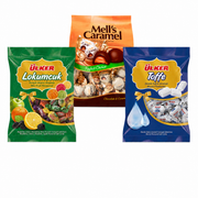 Ülker, Mell’s & Kent Mastic, Caramel & Fruit Candy Bundle - 4 Pack, 2.01 kg