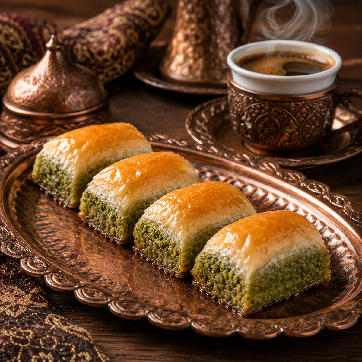 بقلاوة أنقرة المحشوة بالفستق - 1 كجم