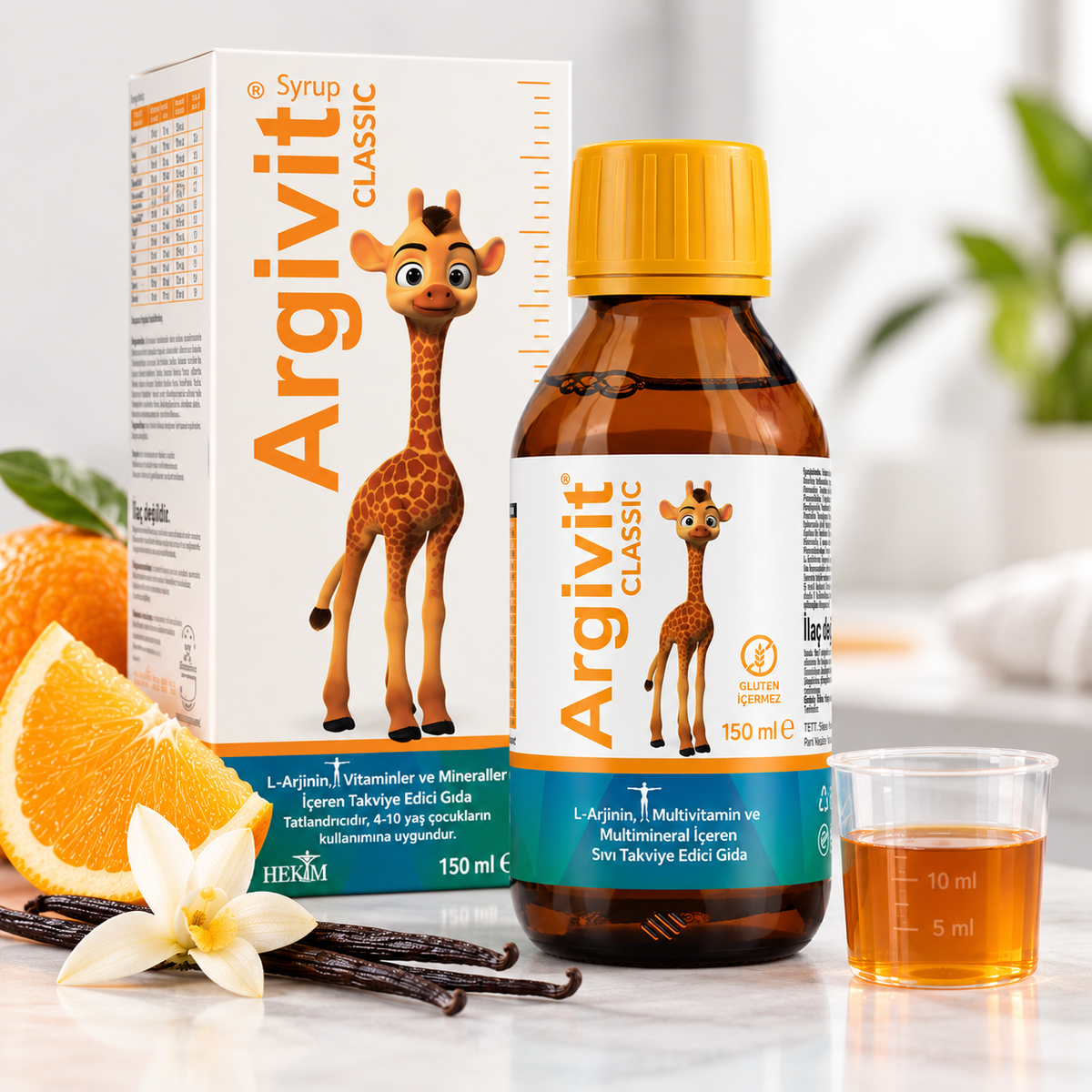 Argivit Classic Liquid Multivitamin with L-Arginine - Pack of 3