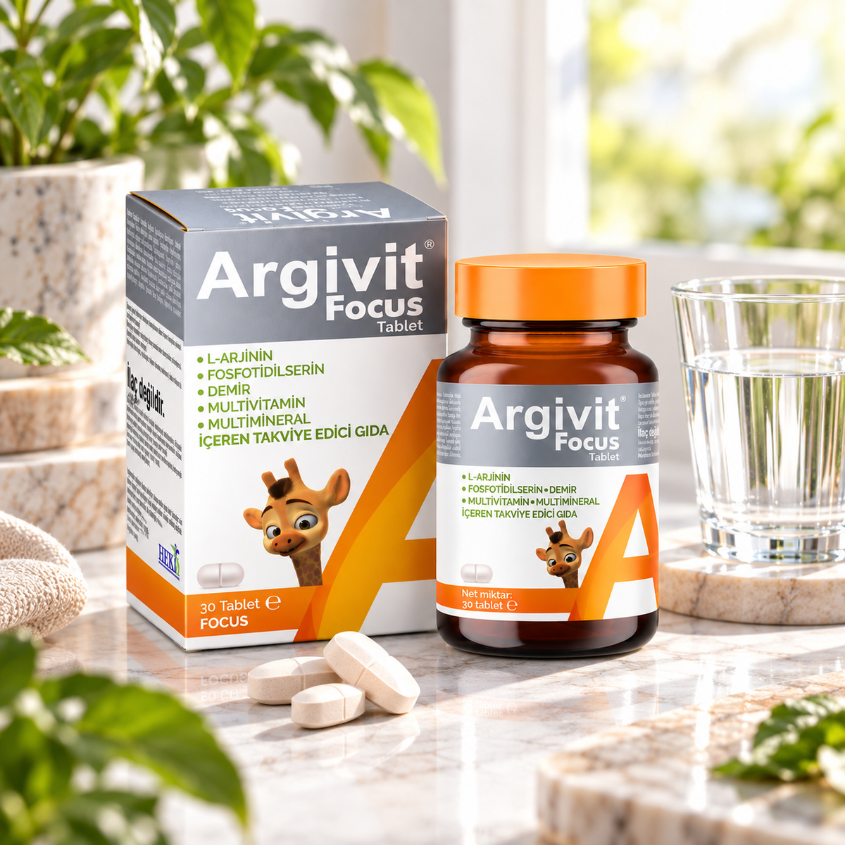 Argivit Focus Multivitamin & Mineral Tablets, 30 Count