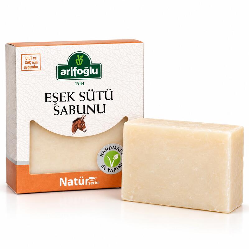 Arifoglu Natural Donkey Milk Soap Bar with Olive Oil & Shea Butter 125g