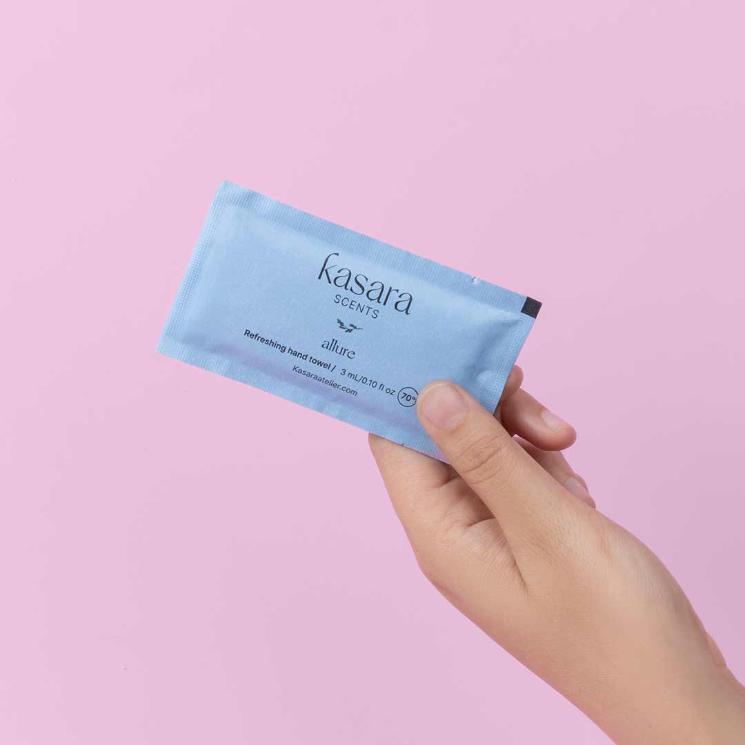 مناديل يدين كسارا Kasara Allure المعطرة بالبرغموت والليمون - 60 قطعة