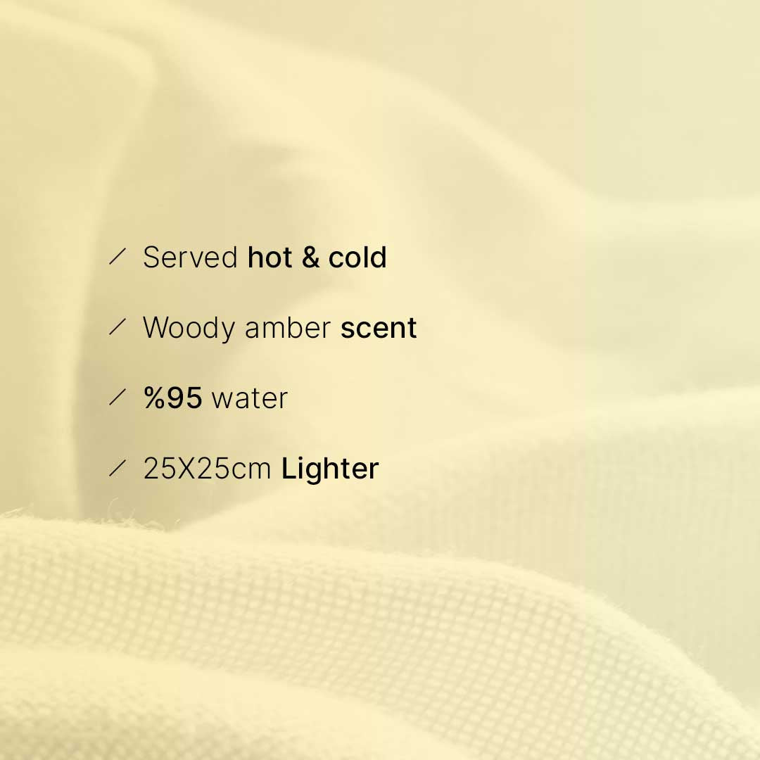 Kasara Amber Spice Hot & Cold Scented Towel - 95% Purified Water