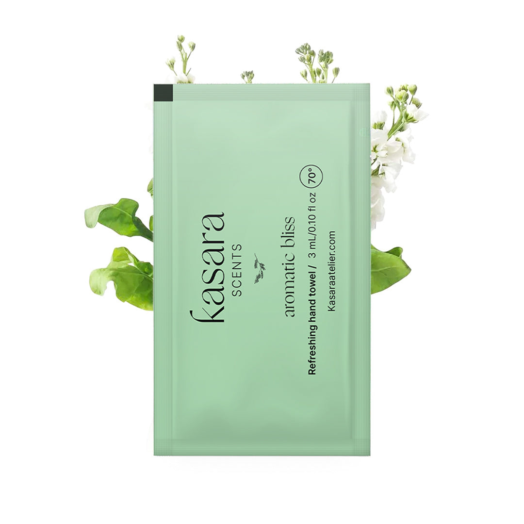مناديل كسارا يدين Kasara Aromatic Bliss بالليمون واليوسفي الإيطالي - 60 قطعة