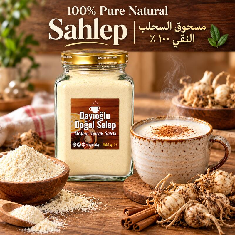 مسحوق سحلب داي أوغلو التركي - طبيعي ونقي 100%