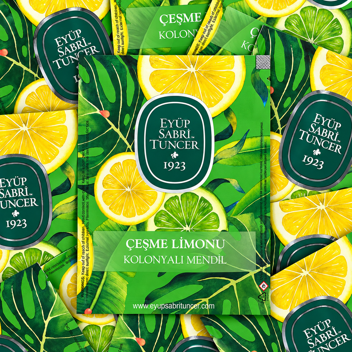 Eyüp Sabri Tuncer Cesme Lemon Cologne Wipes 28 × 24 cm - 50 Pieces
