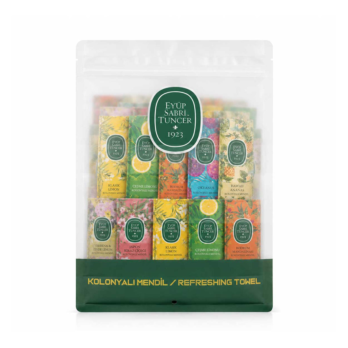 Eyup Sabri Tuncer Mixed Cologne Wipes 65% Alcohol - 150 Pack