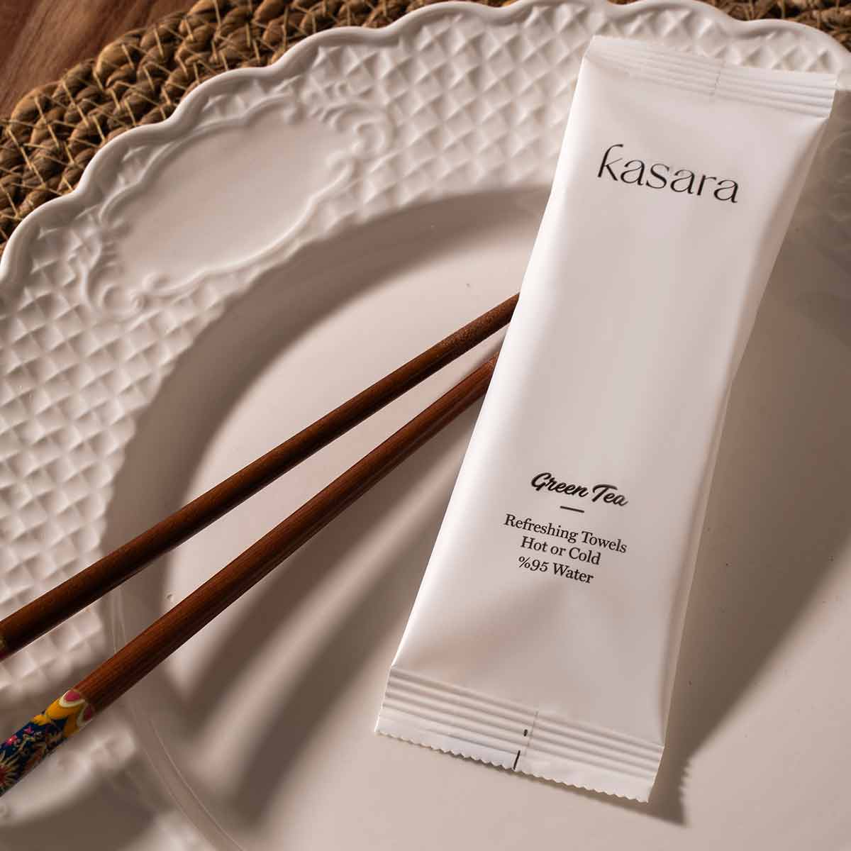 Kasara Green Tea Hot & Cold Scented Towel - 95% Purified Water
