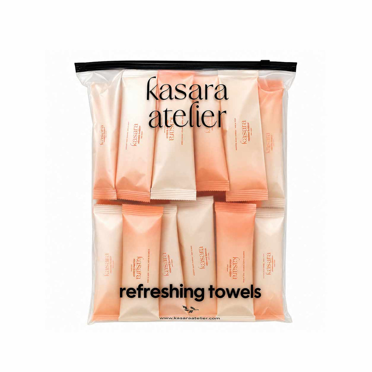 Kasara Mandarine Hot & Cold Scented Towel - 95% Purified Water