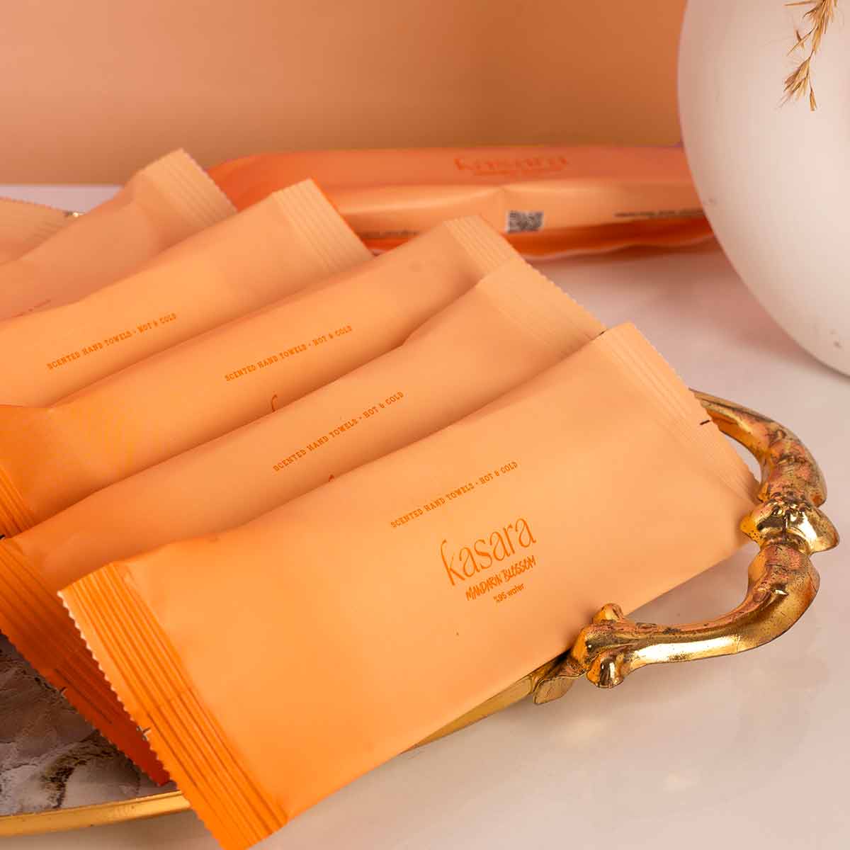 Kasara Mandarine Hot & Cold Scented Towel - 95% Purified Water