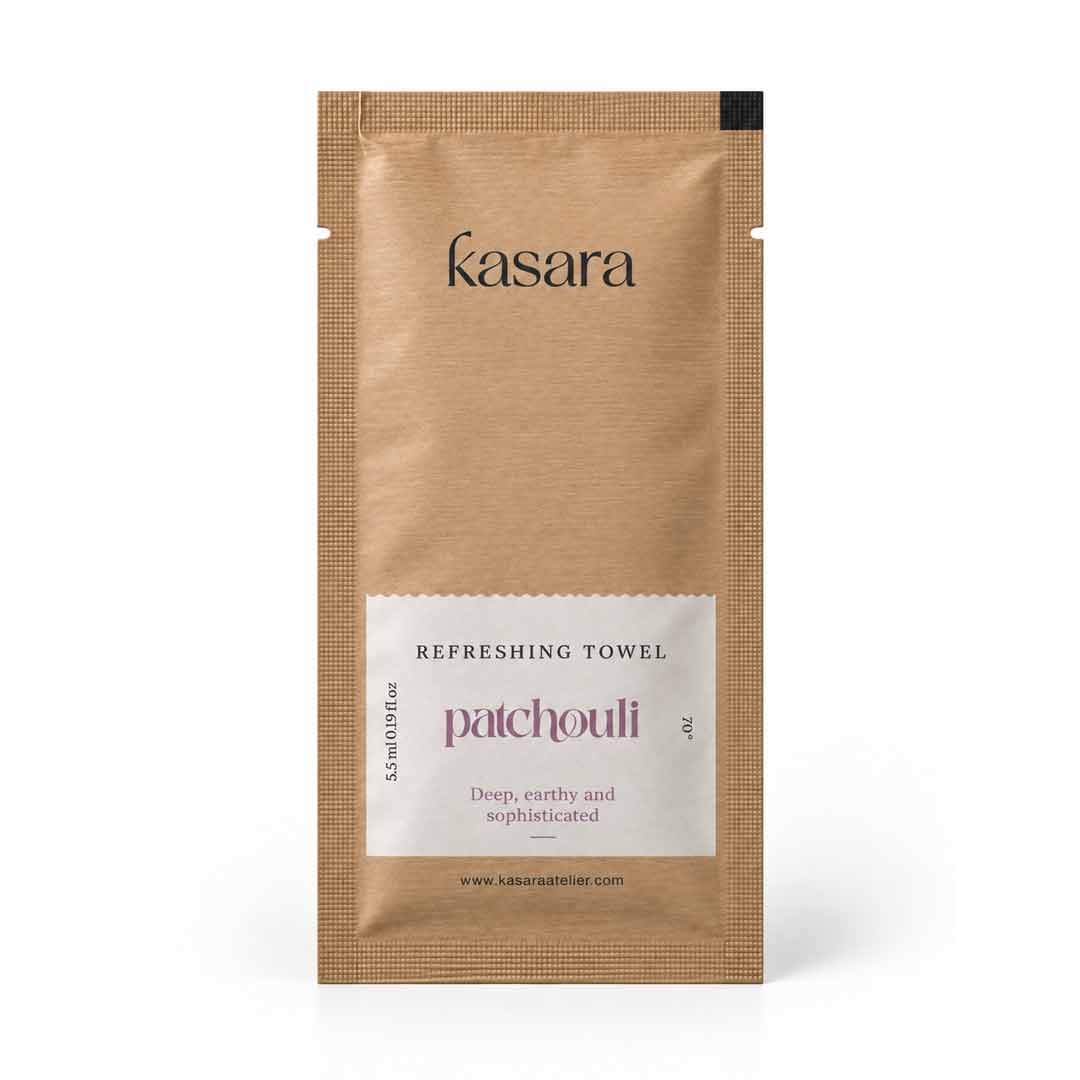 Kasara Patchouli Refreshing Wipes 70% Alcohol - 5.5 ml, 19 × 17 cm