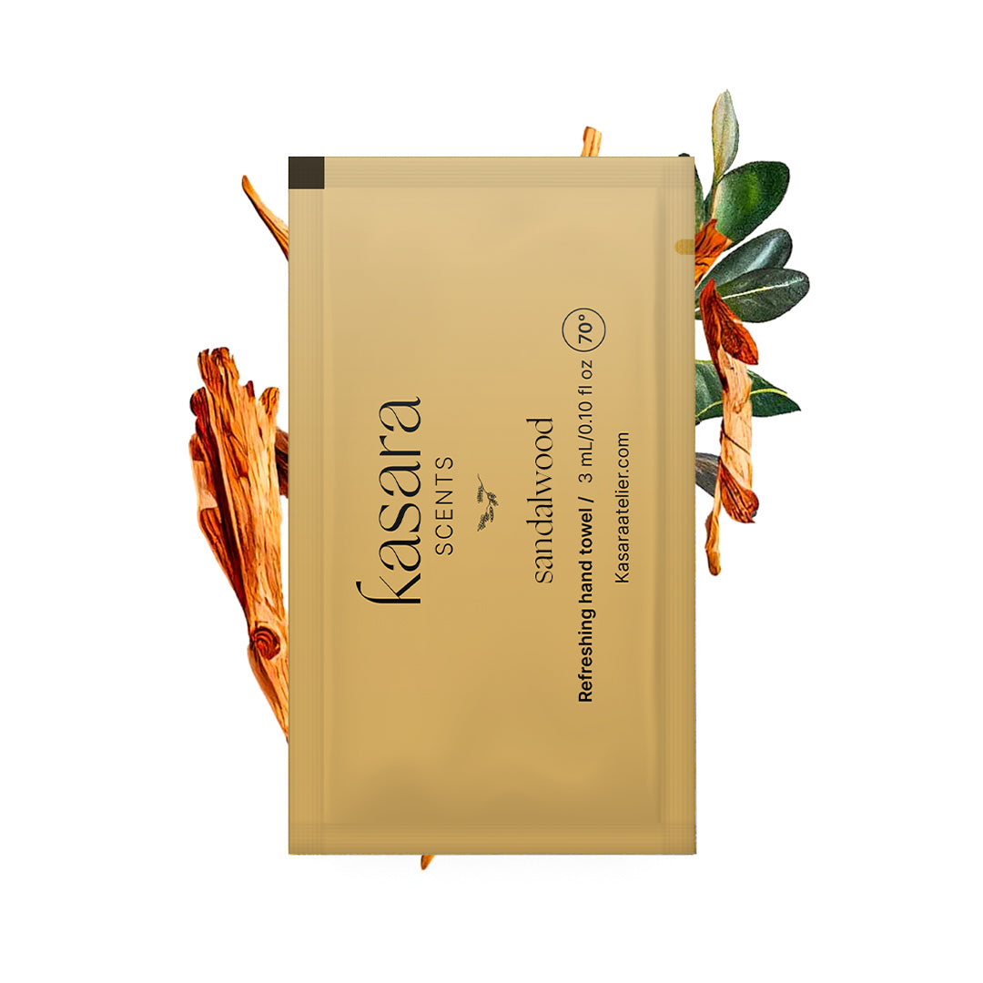 مناديل كسارا يدين Kasara Sandalwood المعطرة بخشب الصندل - 60 قطعة