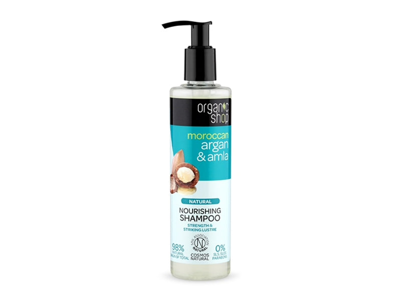 Organic Shop Argan & Amla Shampoo 280 ml - Shine and Smoothness
