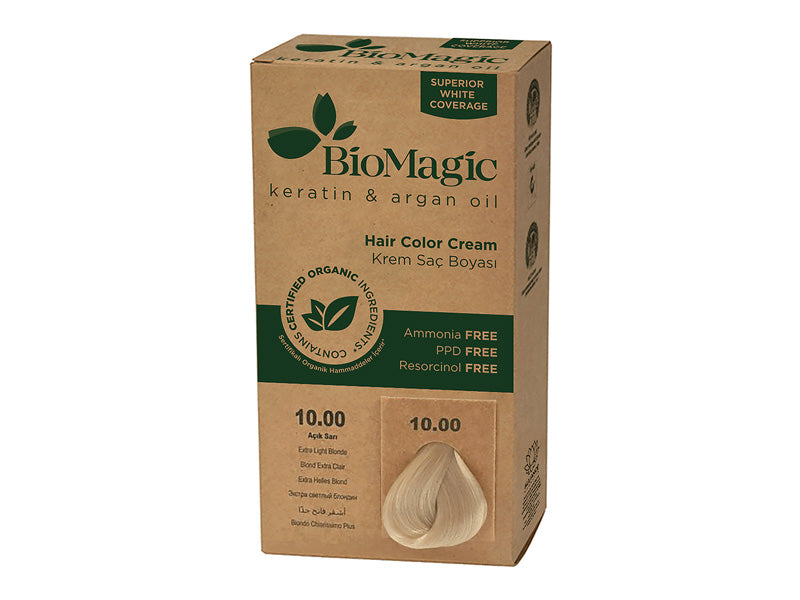 Biomagic Organic Hair Color Cream 10.00 Lightest Natural Blonde