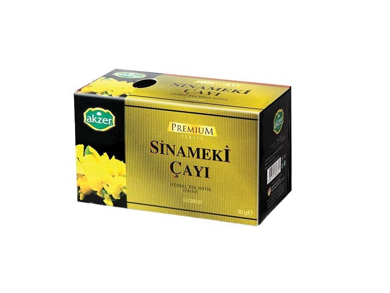 Akzer Cinemaki Herbal Tea Senna Leaf, 20 Tea Bags, 24 g