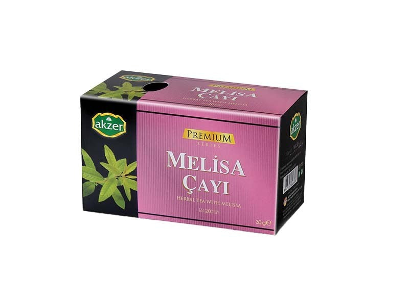 Akzer Melissa Herbal Tea Bags 24 g (20 Count) – Lemon Balm Leaf Infusion