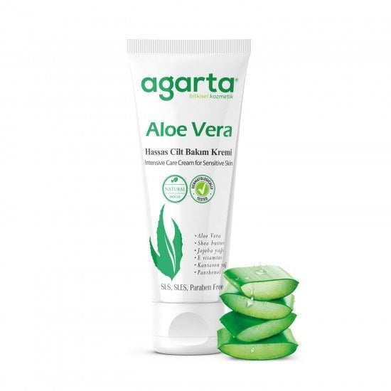 Agarta Natural Aloe Vera Face & Hand Moisturizing Cream 75 ml
