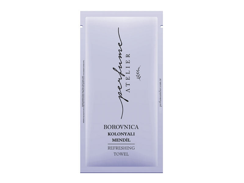 Borovnica Refreshing Cologne Wet Wipes 70% Alcohol - 100 Count