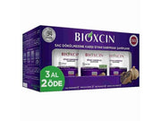 Bioxcin Black Garlic Thickening Shampoo Set (3 Pack) for Weakened Hair