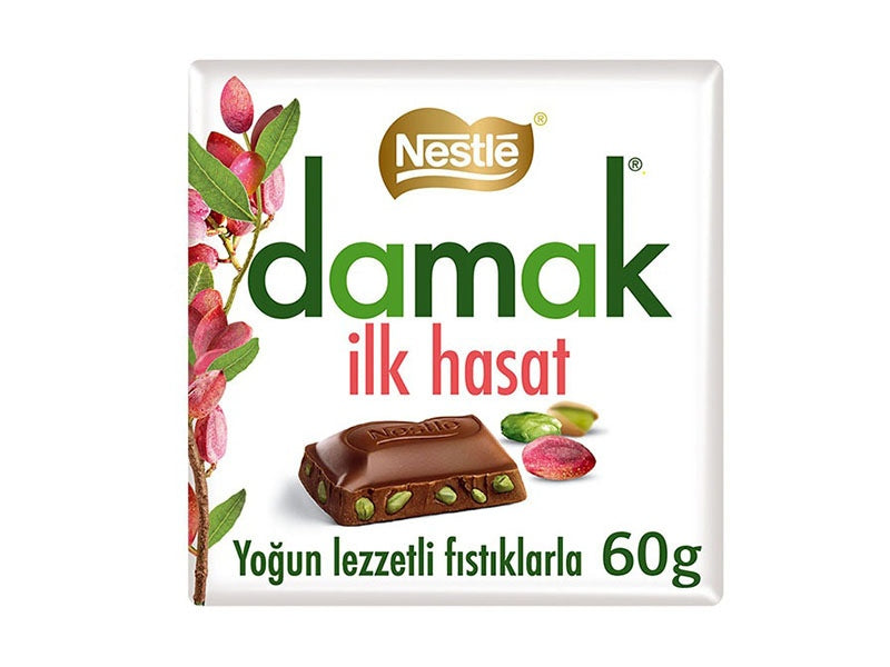 Nestle Damak Milk Chocolate Bar with Pistachio 60 g