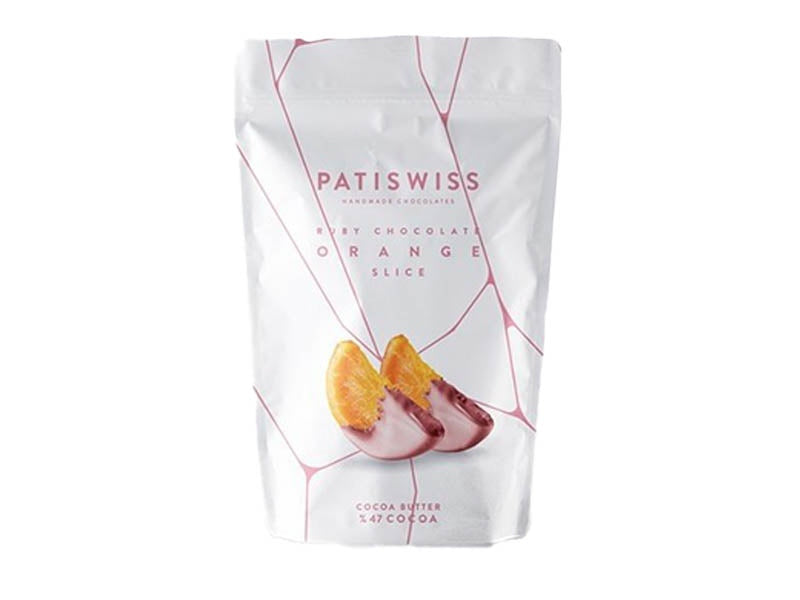 Patiswiss Ruby Chocolate Covered Orange Slice 80 g