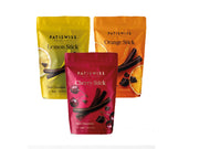 Patiswiss Dark Chocolate Fruit Sticks Set – Orange, Lemon & Cherry (3 x 80g)