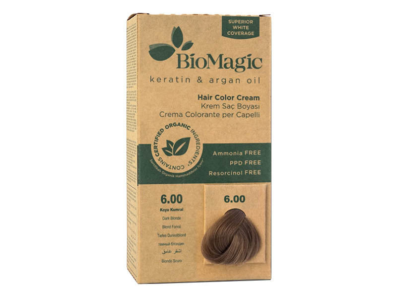 Biomagic Organic Hair Color Cream Dark Natural Blonde 6.00