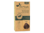 BioMagic Organic Hair Color Cream 7.72 Beige Blonde with Argan Oil