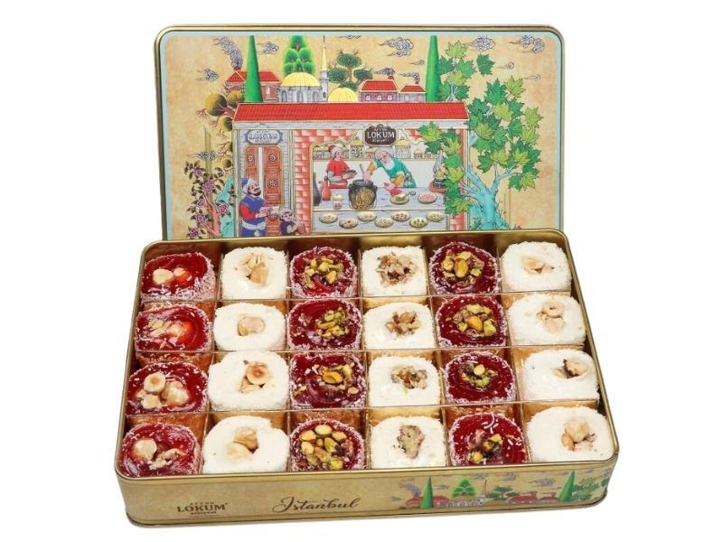 Lokum Atolyesi Turkish Delight with Pomegranate and Mixed Nuts 850 g