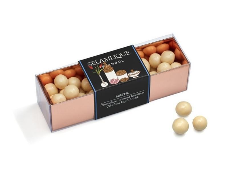 Selamlique Mastic Chocolate Covered Hazelnuts 200g Gift Box