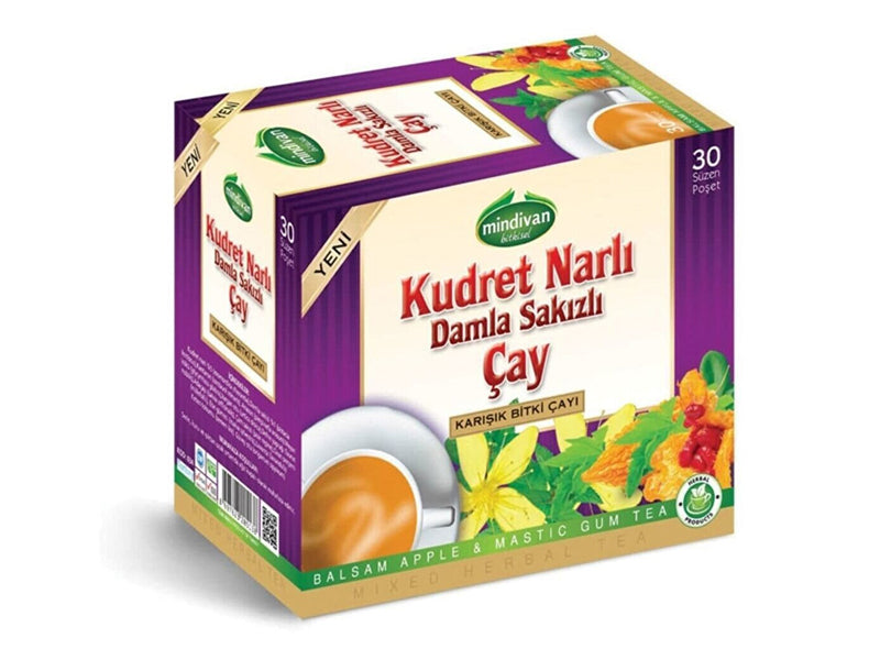 Mindivan Kudret Pomegranate Mastic Herbal Tea 30-Bag