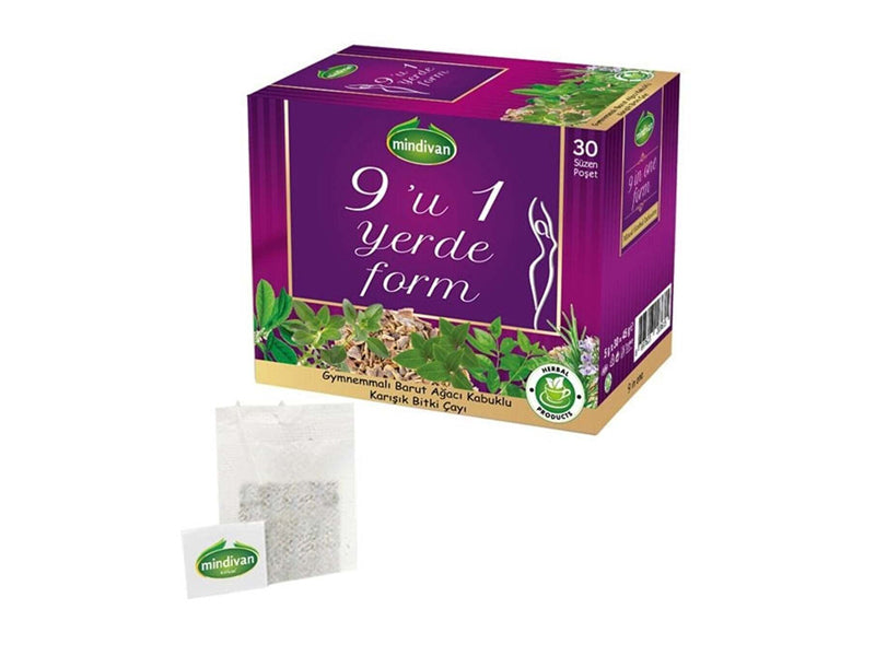 Mindivan 9 in 1 Form Tea Mixed Herbal Tea 1.5 g x 30 Bag