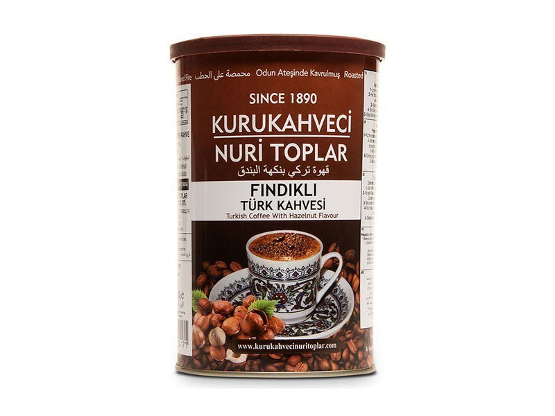 Kurukahveci Nuri Toplar Turkish Coffee Hazelnut Flavour 250 g