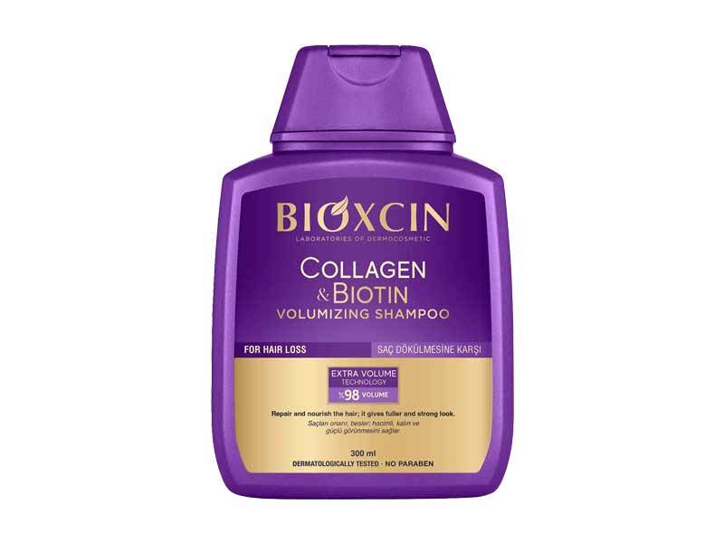 Bioxcin Collagen & Biotin Volumizing Shampoo for Extra Volume & Fullness, 300 ml