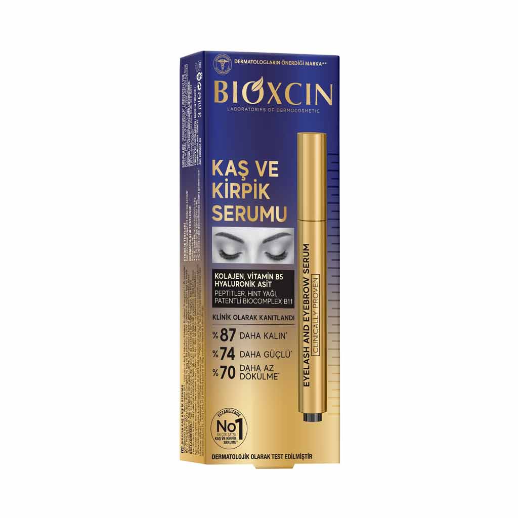 Bioxcin Eyebrow & Eyelash Care Serum with Hyaluronic Acid & Castor Oil