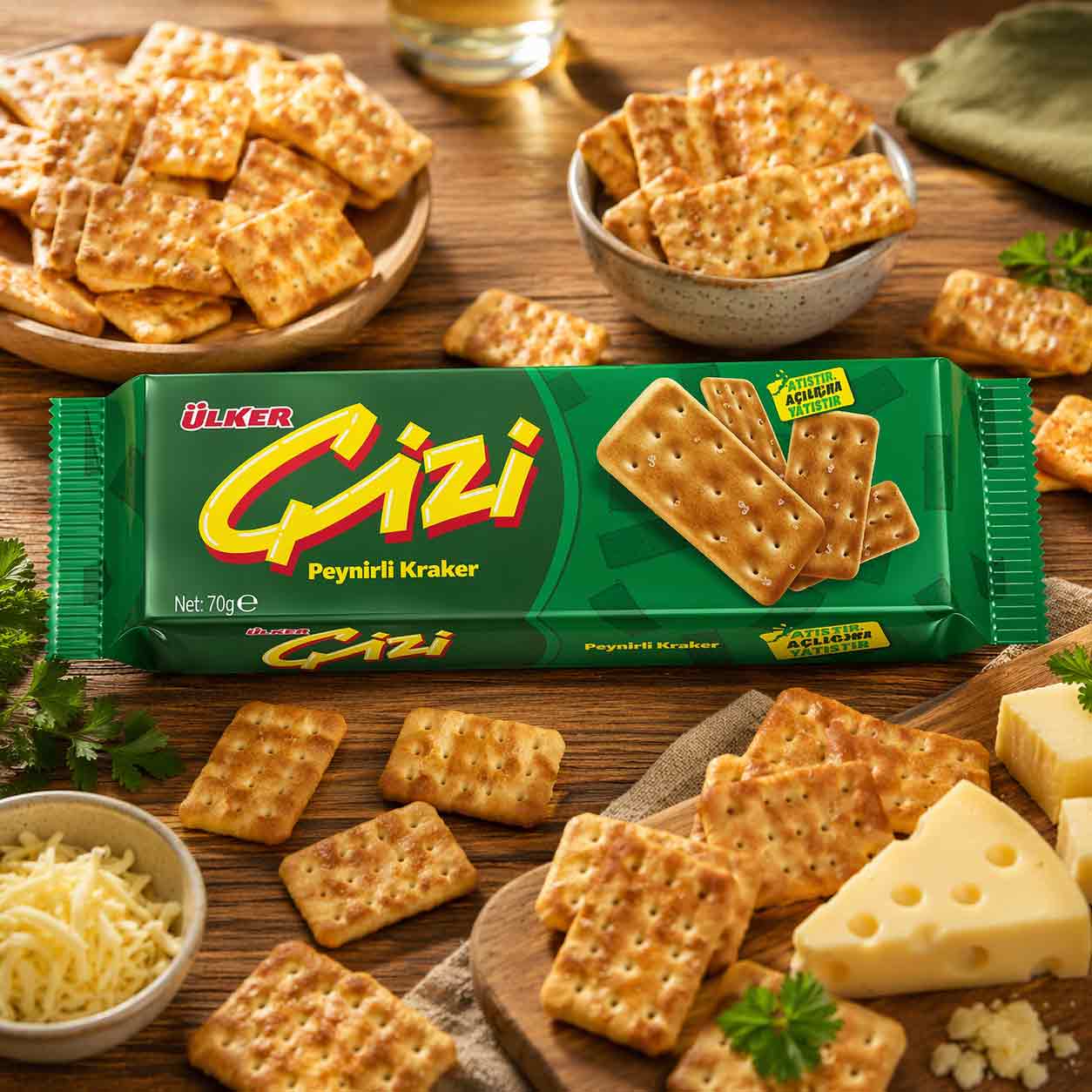 Ulker Cizi Cheese Crackers 70g - 24pack