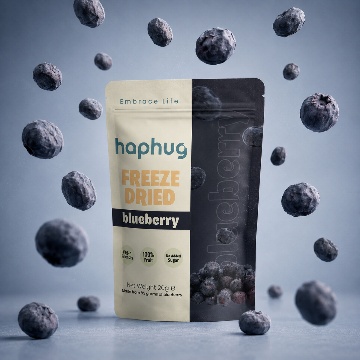 Haphug Freeze-Dried Cranberries - No Added Sugar - 20g - Made in Turkey